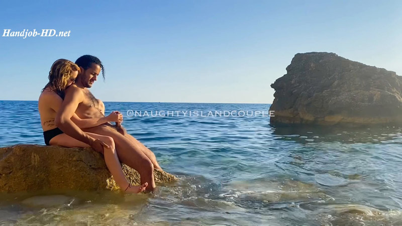 Handjob at our secluded nude beach – Naughty Island Couple