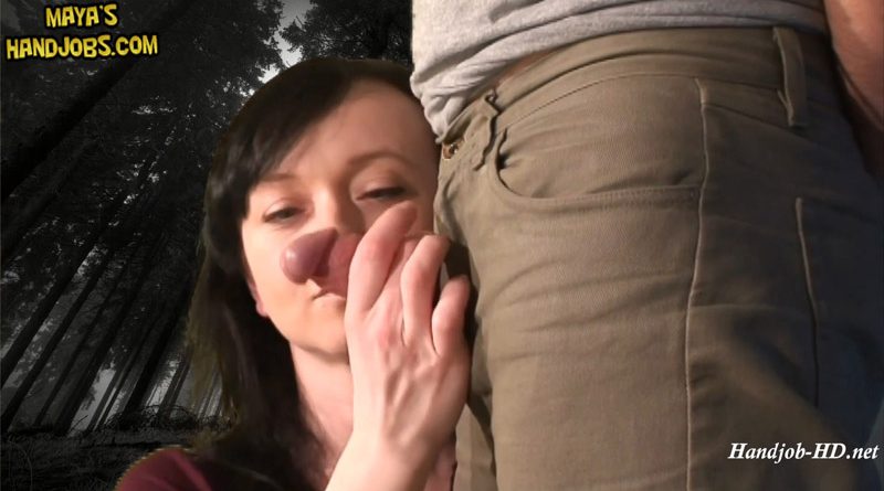 I Took Him Into Darkwoods To Use His Cock And Drain His Balls Empty – Maya’s Handjobs