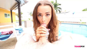 Poolside POV Tease – Tease POV – Nikki Nicole