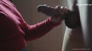 The Red Turtleneck: A Femdom Handjob Scene – Margaux Maddox